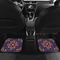 Norwegian Male Bunad Car Mats with Rosemaling Folk Art Navy Color - Wonder Print Shop