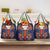 Norwegian Male Bunad Grocery Bag with Rosemaling Folk Art Navy Color - Wonder Print Shop