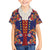 Norwegian Male Bunad Hawaiian Shirt with Rosemaling Folk Art Navy Color - Wonder Print Shop