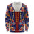 Norwegian Male Bunad Long Sleeve Shirt with Rosemaling Folk Art Navy Color - Wonder Print Shop