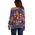 Norwegian Male Bunad Off Shoulder Sweater with Rosemaling Folk Art Navy Color - Wonder Print Shop