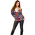 Norwegian Male Bunad Off Shoulder Sweater with Rosemaling Folk Art Navy Color - Wonder Print Shop