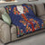 Norwegian Male Bunad Quilt with Rosemaling Folk Art Navy Color - Wonder Print Shop
