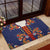 Norwegian Male Bunad Rubber Doormat with Rosemaling Folk Art Navy Color - Wonder Print Shop