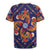Norwegian Male Bunad Rugby Jersey with Rosemaling Folk Art Navy Color - Wonder Print Shop