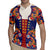 Norwegian Male Bunad Rugby Jersey with Rosemaling Folk Art Navy Color - Wonder Print Shop