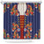Norwegian Male Bunad Shower Curtain with Rosemaling Folk Art Navy Color - Wonder Print Shop