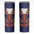 Norwegian Male Bunad Skinny Tumbler with Rosemaling Folk Art Navy Color - Wonder Print Shop