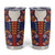 Norwegian Male Bunad Tumbler Cup with Rosemaling Folk Art Navy Color - Wonder Print Shop