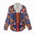 Norwegian Male Bunad Women Casual Shirt with Rosemaling Folk Art Navy Color - Wonder Print Shop