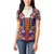 Norwegian Male Bunad Women Polo Shirt with Rosemaling Folk Art Navy Color - Wonder Print Shop