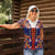 Norwegian Male Bunad Women Polo Shirt with Rosemaling Folk Art Navy Color - Wonder Print Shop