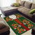 Norwegian Male Bunad Area Rug with Rosemaling Folk Art Green Color - Wonder Print Shop