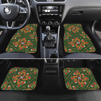 Norwegian Male Bunad Car Mats with Rosemaling Folk Art Green Color - Wonder Print Shop