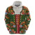 Norwegian Male Bunad Hoodie with Rosemaling Folk Art Green Color - Wonder Print Shop