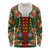 Norwegian Male Bunad Long Sleeve Shirt with Rosemaling Folk Art Green Color - Wonder Print Shop