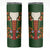Norwegian Male Bunad Skinny Tumbler with Rosemaling Folk Art Green Color - Wonder Print Shop