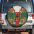 Norwegian Male Bunad Spare Tire Cover with Rosemaling Folk Art Green Color - Wonder Print Shop