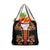 Norwegian Male Bunad Grocery Bag with Rosemaling Folk Art Black Color - Wonder Print Shop