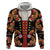 Norwegian Male Bunad Hoodie with Rosemaling Folk Art Black Color - Wonder Print Shop
