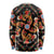 Norwegian Male Bunad Long Sleeve Shirt with Rosemaling Folk Art Black Color - Wonder Print Shop