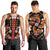 Norwegian Male Bunad Men Tank Top with Rosemaling Folk Art Black Color - Wonder Print Shop