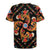 Norwegian Male Bunad Rugby Jersey with Rosemaling Folk Art Black Color - Wonder Print Shop