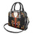 Norwegian Male Bunad Shoulder Handbag with Rosemaling Folk Art Black Color - Wonder Print Shop