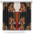 Norwegian Male Bunad Shower Curtain with Rosemaling Folk Art Black Color - Wonder Print Shop
