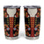 Norwegian Male Bunad Tumbler Cup with Rosemaling Folk Art Black Color - Wonder Print Shop