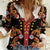 Norwegian Male Bunad Women Casual Shirt with Rosemaling Folk Art Black Color - Wonder Print Shop