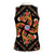 Norwegian Male Bunad Women Sleeveless Polo Shirt with Rosemaling Folk Art Black Color - Wonder Print Shop