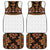 Norwegian Female Bunad Car Mats with Rosemaling Folk Art Black Color - Wonder Print Shop
