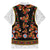 Norwegian Female Bunad Family Matching Mermaid Dress and Hawaiian Shirt with Rosemaling Folk Art Black Color - Wonder Print Shop