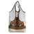 Norwegian Female Bunad Grocery Bag with Rosemaling Folk Art Black Color - Wonder Print Shop