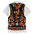 Norwegian Female Bunad Hawaiian Shirt with Rosemaling Folk Art Black Color - Wonder Print Shop