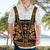 Norwegian Female Bunad Hawaiian Shirt with Rosemaling Folk Art Black Color - Wonder Print Shop
