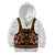 Norwegian Female Bunad Kid Hoodie with Rosemaling Folk Art Black Color - Wonder Print Shop