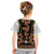Norwegian Female Bunad Kid T Shirt with Rosemaling Folk Art Black Color - Wonder Print Shop