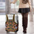 Norwegian Female Bunad Luggage Cover with Rosemaling Folk Art Black Color - Wonder Print Shop