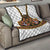 Norwegian Female Bunad Quilt with Rosemaling Folk Art Black Color - Wonder Print Shop
