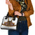 Norwegian Female Bunad Shoulder Handbag with Rosemaling Folk Art Black Color - Wonder Print Shop