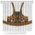 Norwegian Female Bunad Shower Curtain with Rosemaling Folk Art Black Color - Wonder Print Shop