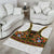 Norwegian Female Bunad Area Rug with Rosemaling Folk Art Green Color - Wonder Print Shop