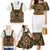 Norwegian Female Bunad Family Matching Mermaid Dress and Hawaiian Shirt with Rosemaling Folk Art Green Color - Wonder Print Shop