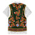 Norwegian Female Bunad Family Matching Mermaid Dress and Hawaiian Shirt with Rosemaling Folk Art Green Color - Wonder Print Shop