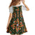 Norwegian Female Bunad Family Matching Puletasi and Hawaiian Shirt with Rosemaling Folk Art Green Color - Wonder Print Shop