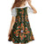 Norwegian Female Bunad Family Matching Summer Maxi Dress and Hawaiian Shirt with Rosemaling Folk Art Green Color - Wonder Print Shop
