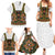 Norwegian Female Bunad Family Matching Summer Maxi Dress and Hawaiian Shirt with Rosemaling Folk Art Green Color - Wonder Print Shop