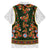 Norwegian Female Bunad Family Matching Summer Maxi Dress and Hawaiian Shirt with Rosemaling Folk Art Green Color - Wonder Print Shop